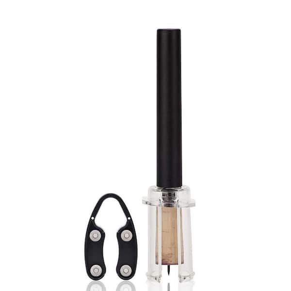 Stainless Steel Kitchen Wine Opener Set (Set of 2 Pieces) with Foil Cutter, Efficient Corkscrew Bottle Opener Tool