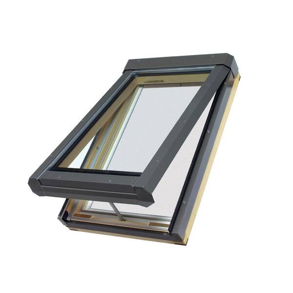 Fakro FVE301L - 22-1/2 in x 26-1/2 in. Eletric Venting Deck Mount Skylight with Laminated LowE Glass
