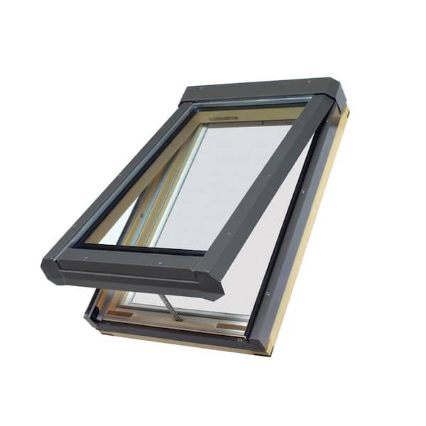 Fakro FVE304L - 22-1/2 in x 37-1/2 in. Eletric Venting Deck Mount Skylight with Laminated LowE Glass