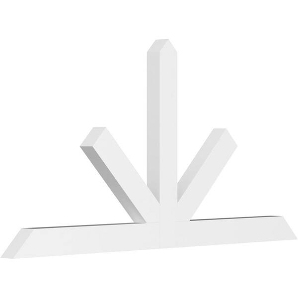 Ekena Millwork Saratoga 96 in. W x 48 in. H x 4 in. D Signature Polyurethane Bracket