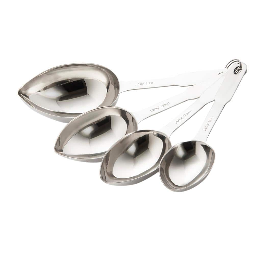 Stainless Steel Measures Cup and 1/2 Cup Sizes. – Restaurant Scoops, Ladles  & Supplies