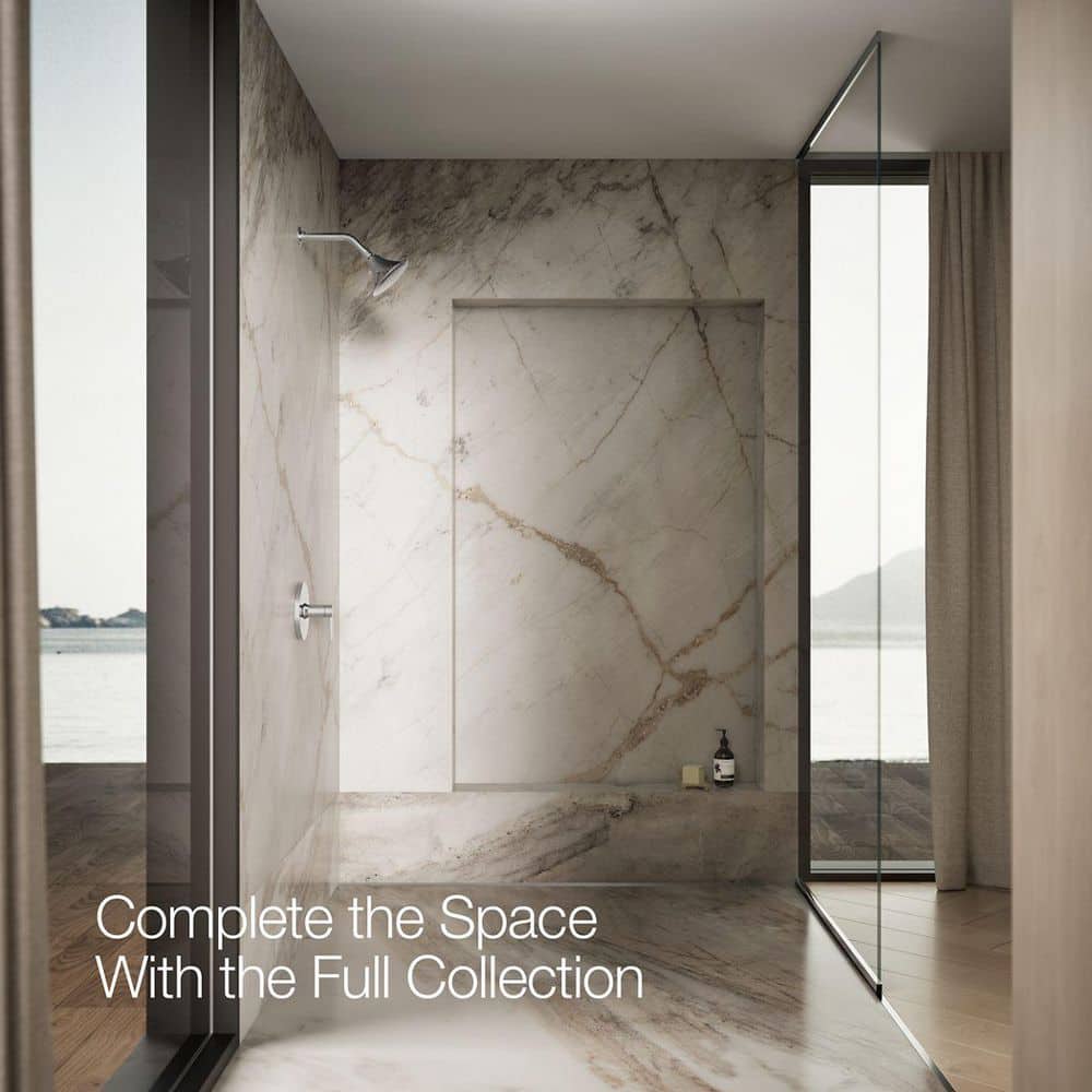 Polished Chrome Single-Function Wall-Mount Showerhead