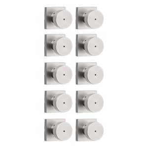 Kwikset Door Knob Kwikset Cove Privacy Door Knob With Lock - Satin Nickel Interior Door Handle For Bedroom & Bathroom Bathroom Door Lock - View #4