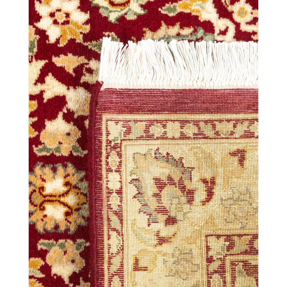 Hand-Knotted Red Wool Oriental 3x5 Area Rug