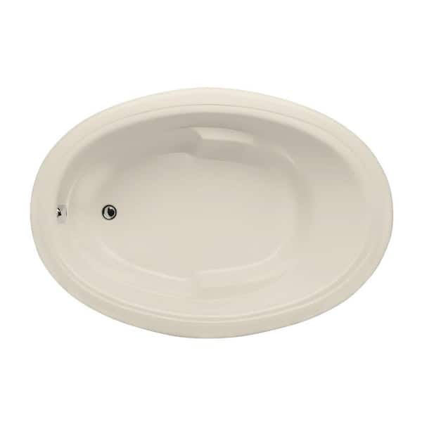 Hydro Systems Studio Oval 72 in. Acrylic Oval Drop-in Air Bath Bathtub in Biscuit