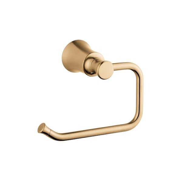Joleena Wall-Mount Toilet Paper Holder in Brushed Bronze