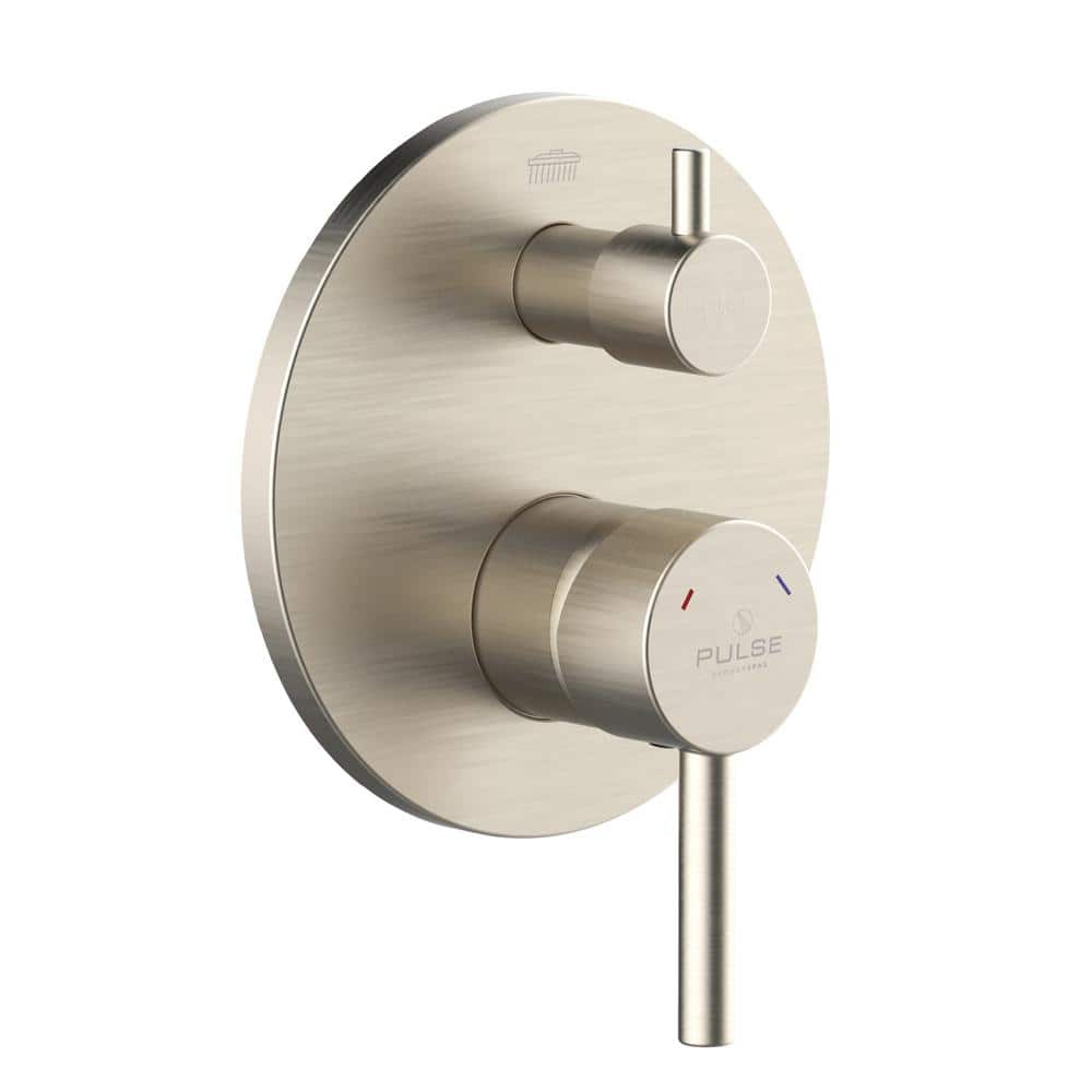 Brushed Nickel 2-Way Diverter Valve and Trim Kit