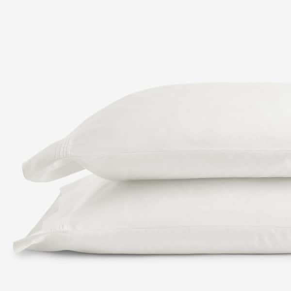 The Company Store Legends Hotel Cream Solid Egyptian Cotton Sateen King Pillowcase (Set of 2)