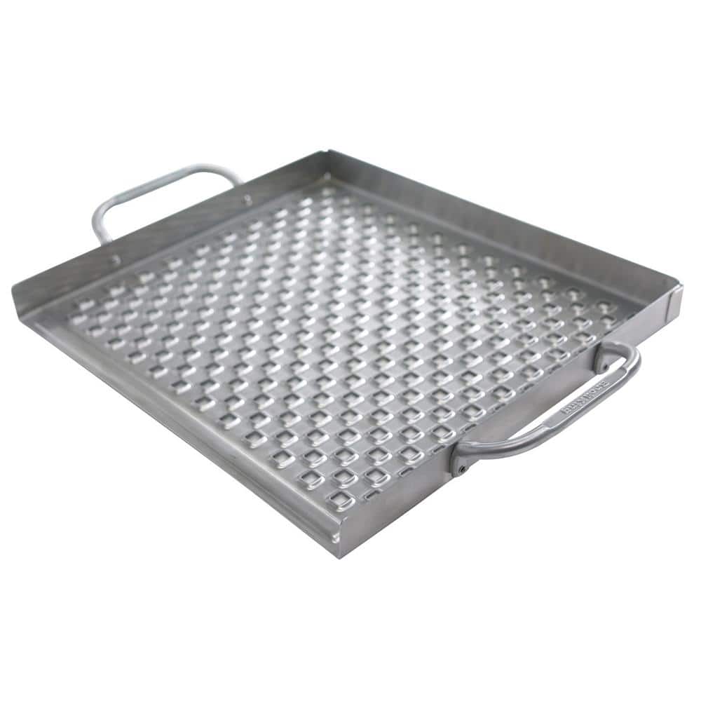 Stainless Steel Flat Grill Topper with Handles