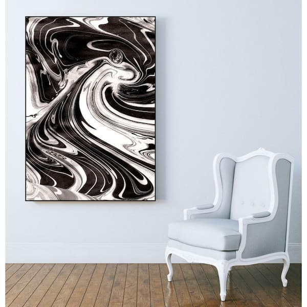 Unbranded 30 in. x 40 in. "Yinyang III" by Alicia Ludwig Framed Wall Art
