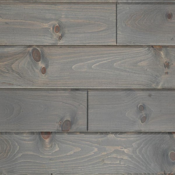 0.75 in. x 5.5 in. x 72 in. Distressed Finish Pine Tongue and Groove Boards Gray (8-Piece box)