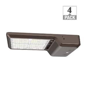 400-Watt Equivalent Integrated LED Bronze Area Light TYPE 5 Adjustable Lumens and CCT, 7-Pin Receptacle / Cap (8-Pack)
