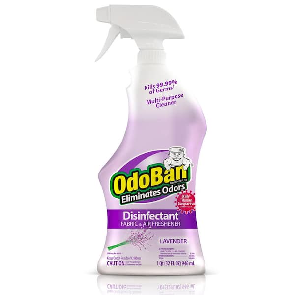 OdoBan 32 oz. Lavender Disinfectant Spray, Odor Eliminator, Sanitizer ...