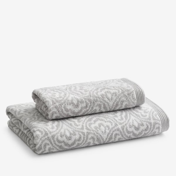 Silver Company Cotton Gingko Jacquard Bath Towel