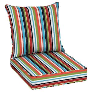 Oak Cliff 24 x 24 Sunbrella Carousel Confetti Deep Seating Outdoor Lounge Chair Cushion