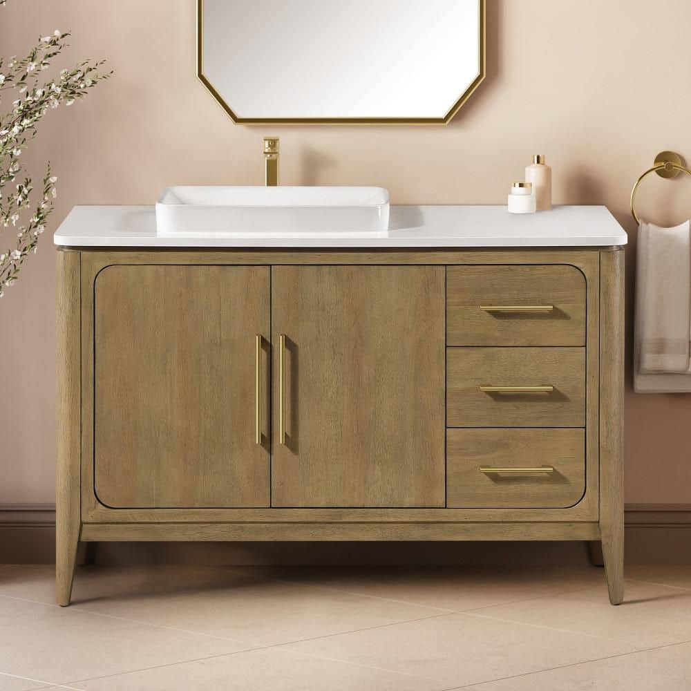 OVE Decors Heidi 48 in. Freestanding Cortado Bath Vanity with