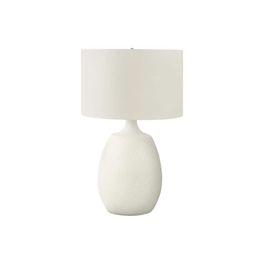Contemporary 26 in. H Table Lamp with White Shade Task and Reading Cream Resin price history on PriceWatchPro