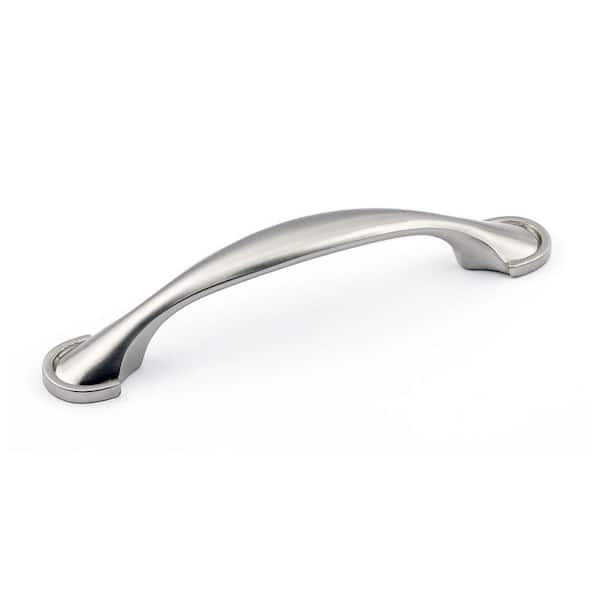 Richelieu Hardware Mericourt Collection 3 3/4 in. (96 mm) Brushed Nickel Traditional Cabinet Arch Pull