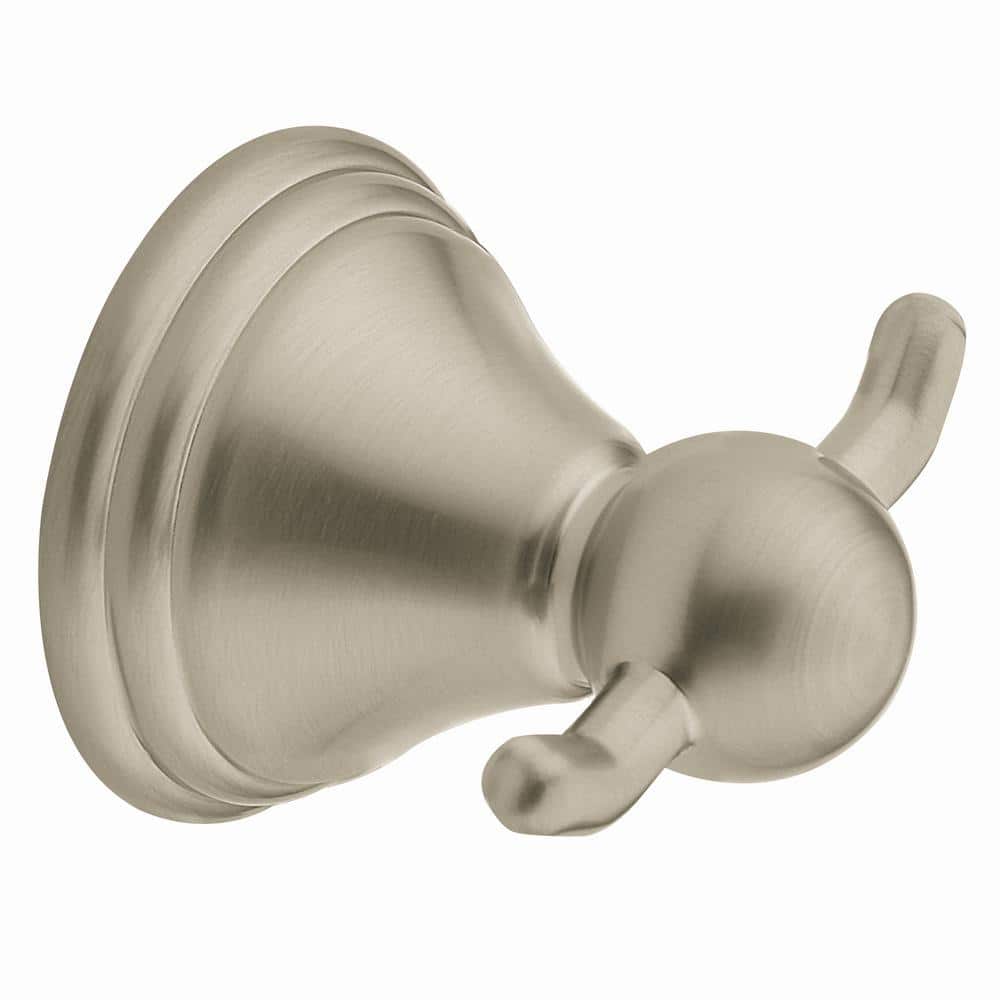 Moen Mason Double Hook Satin Nickel Towel Hook Moen Mason Double Hook Satin Nickel Towel Hook