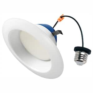 6 in. 150-Watt Equivalent 2700K Soft White Integrated LED Recessed Downlight Retrofit Trim