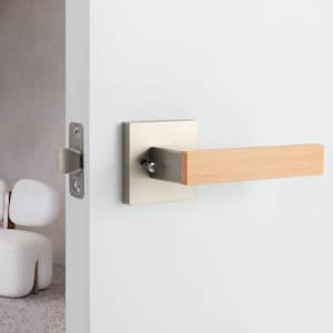 Summit Satin Nickel Double Dummy Modern Door Lever