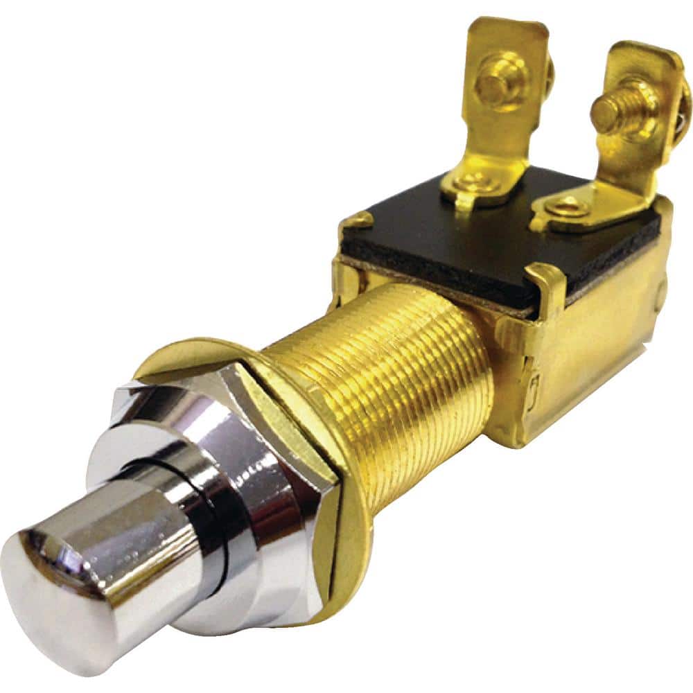 12V Waterproof Light/Horn Switch Push Button Metal Horn Button