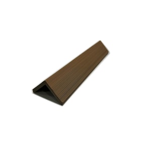 2 in. x 2 in. x 8.92 ft. Right Angle Maple Outdoor European Siding PVC End Trim (5-Pieces)