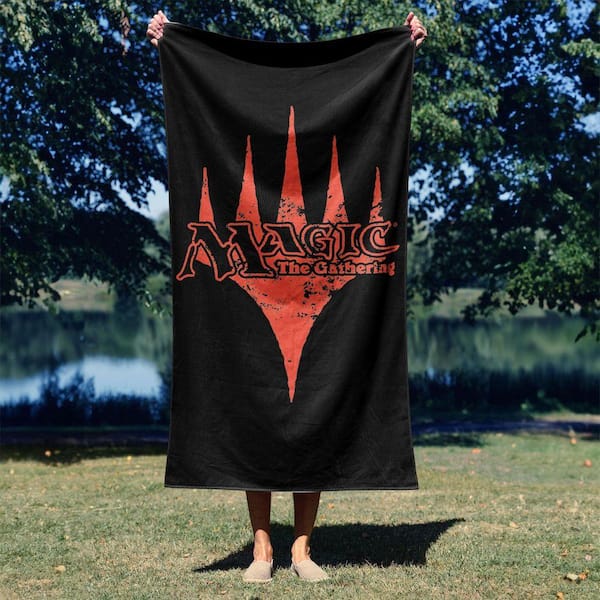 Magic The Gathering Retro Orange Logo Microfiber Beach Towel 30x60 inches
