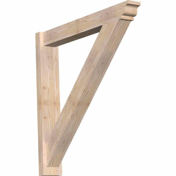 Ekena Millwork 6 in. x 36 in. x 36 in. Traditional Smooth Douglas Fir Outlooker