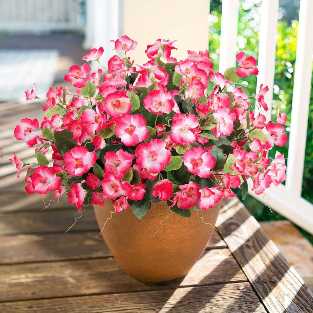 16.3 in. Pink Indoor/Outdoor Artificial Hibiscus CJCT558C3B - The