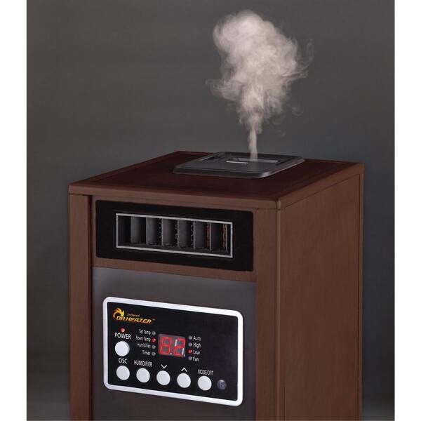 Dr Infrared Heater Electric Infrared Dual Heating System Space Heater with  Humidifier, Oscillation Fan, and Remote Control in Walnut DR-998-walnut -  The Home Depot
