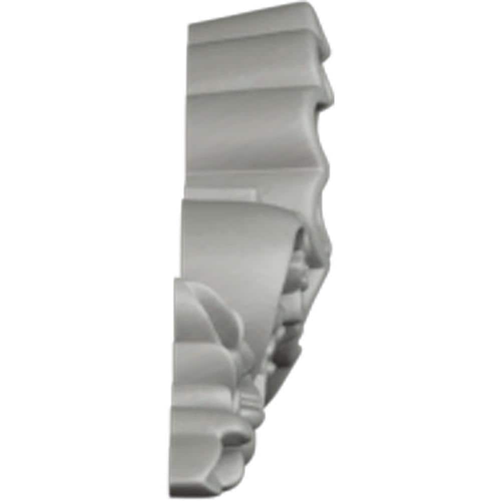 White Polyurethane Shell Center with Scrolls Onlay Moulding