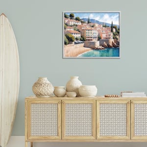 Charming Coastal Architecture by Kim Allen Gray Framed Architecture Giclee Art Print 24 in. x 30 in.