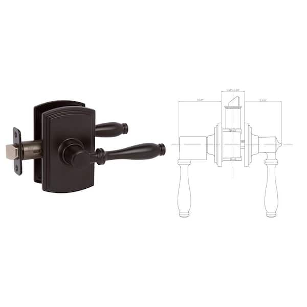 Italian Collection Sorado Black Bed/Bath Door Lever Italian Collection Sorado Black Bed/Bath Door Lever