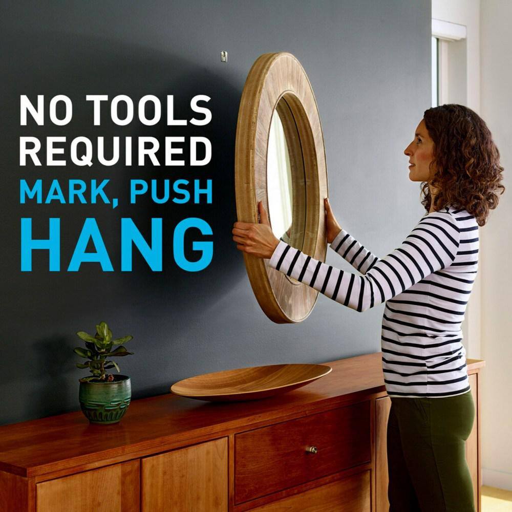 3M CLAW 15 lb Hardened Steel Drywall Picture Hangers, Pack of 4