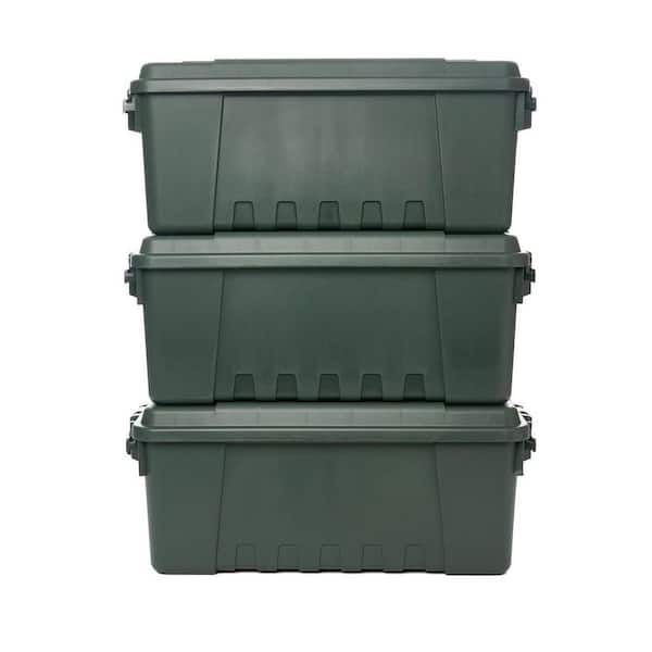 17-Gal. Storage Box in OD Green 3-Pack