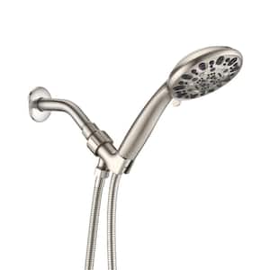 7-Spray Patterns with 1.8 GPM 4.72 in. Wall Mount Handheld Shower Head in Brushed Nickel