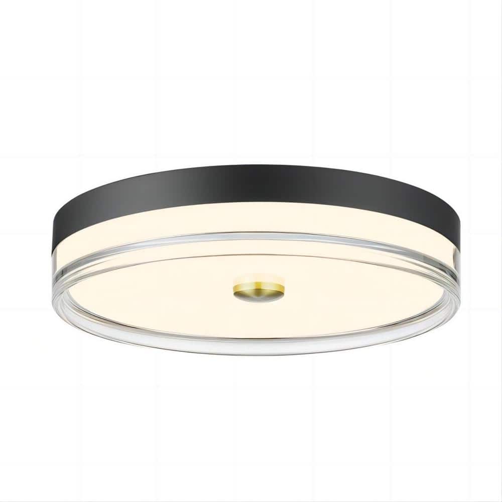 16 in. 1-Light Brushed Nickel Integrated LED Flush Mount Ceiling Light Dimmable 3000K-6500K 5CCT Selectable price history on PriceWatchPro