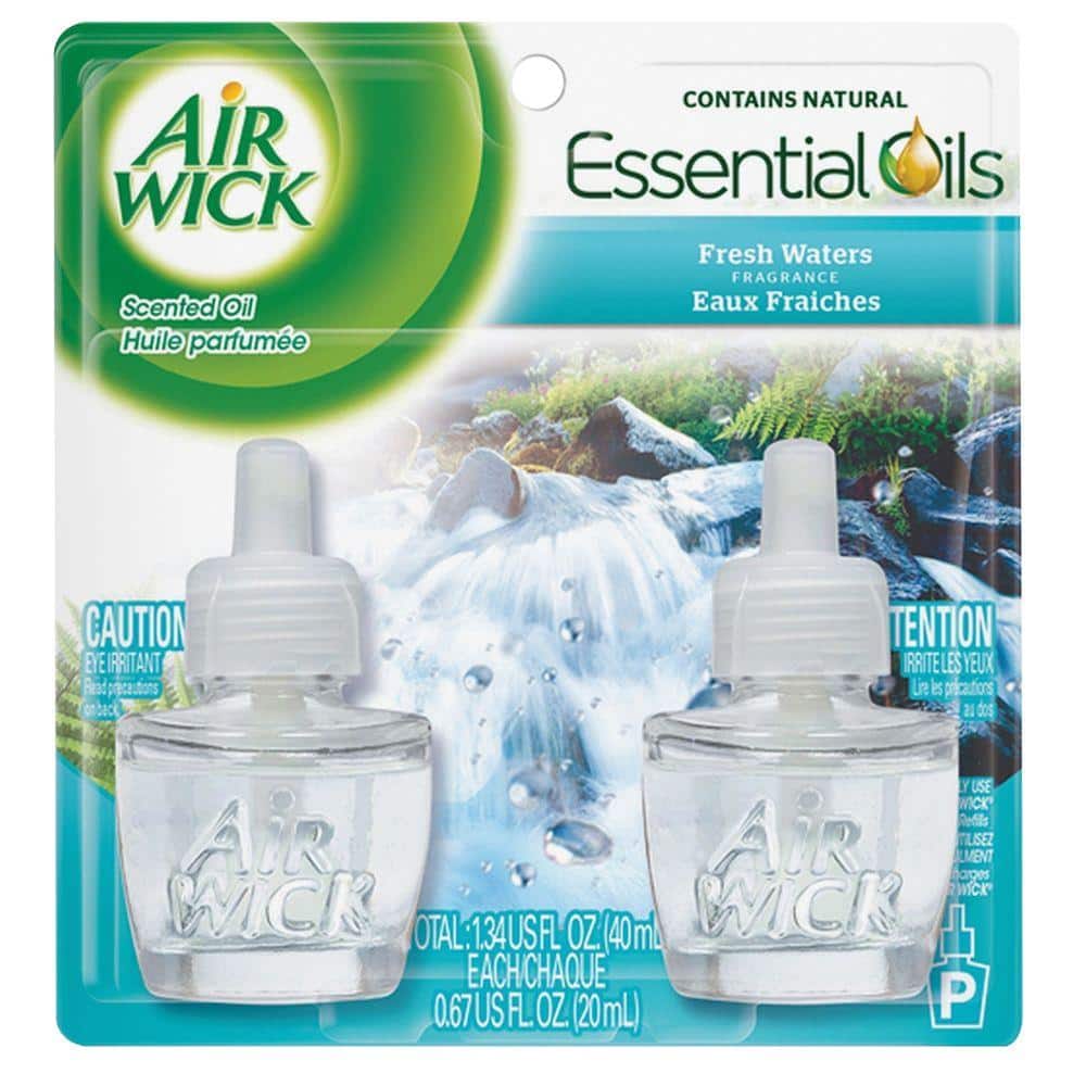 Air Wick 0 67 Oz Fresh Waters Scented Oil Refill 2 Pack Rac79717 The Home Depot