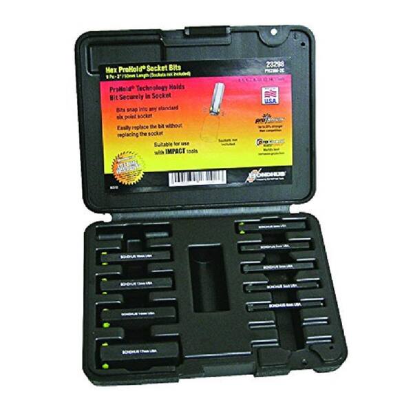 Felo ProHold 9-Piece 2 in. Hex Bits