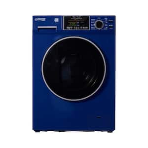 1.9 cu. ft. Convertible Washer Dryer Combo Sanitize Allergen Cycle 1400 RPM in Midnight Blue