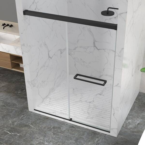 ANZZI Ward Series 76 in. x 44-48 in. Frameless Sliding Bypass