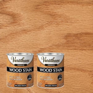 1 qt. Golden Pecan Premium Fast Dry Interior Wood Stain (2-Pack)