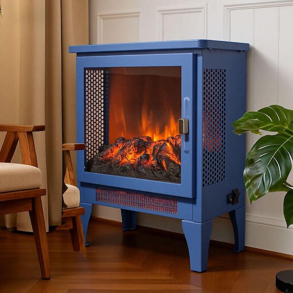 SUNRINX 17 in. Freestanding Electric Fireplace Stove Heater with