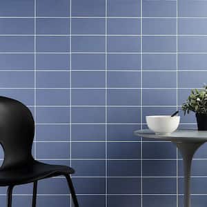 Tori Blue 8 in. x 4 in. Matte Ceramic Wall Tile (28 Pieces, 6.02 sq. ft./Case)