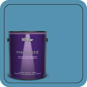 1 gal. #M490-5 Jet Ski One-Coat Hide Eggshell Enamel Interior Paint & Primer