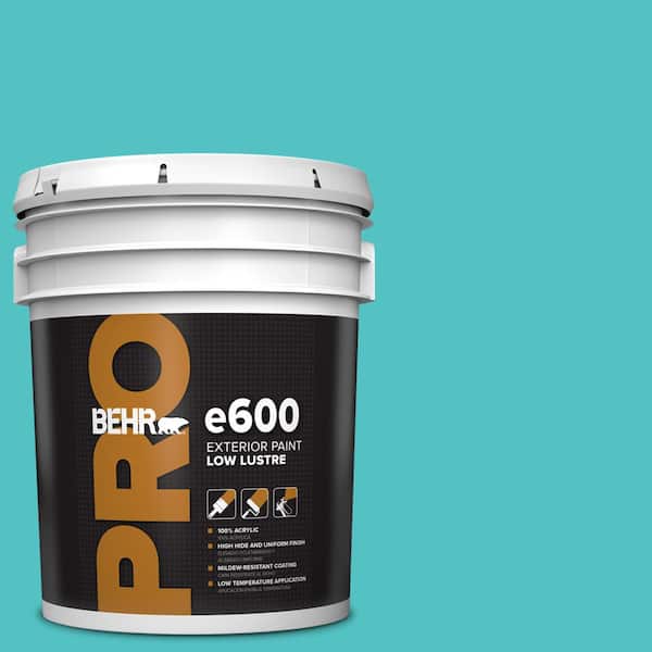 5 gal. #500B-4 Gem Turquoise Low Luster Exterior Paint