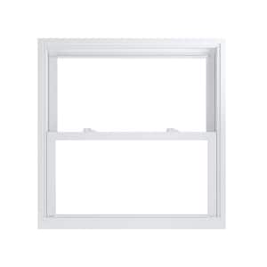 35.75 in. x 35.75 in. 70 Pro Series Low-E Argon Glass Double Hung White Vinyl Replacement Window, Screen Incl