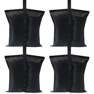 Canopy Weights Gazebo Tent Sand Bags in Black, 4-Pack