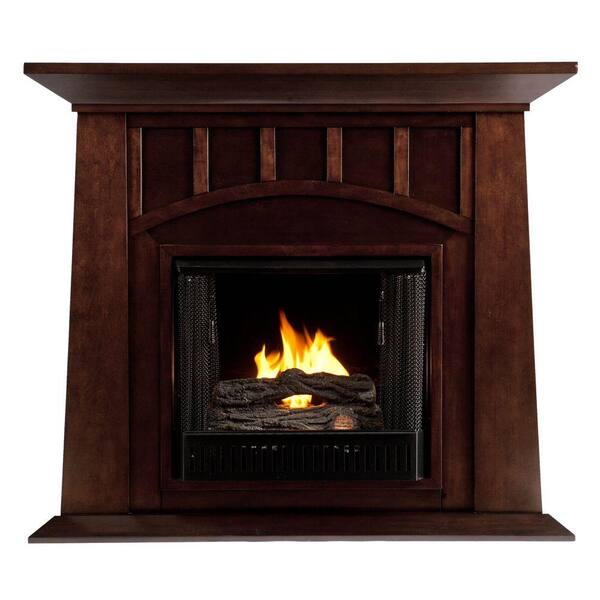 Southern Enterprises Lowery 48 in. Gel Fuel Fireplace in Espresso